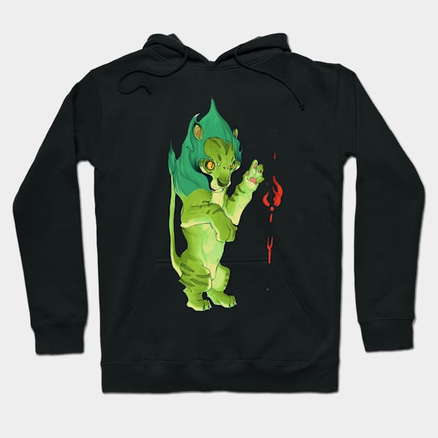 Green lion Hoodie by yuvhermon